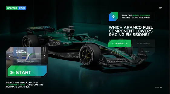 Abasteça o futuro do jogo de F1